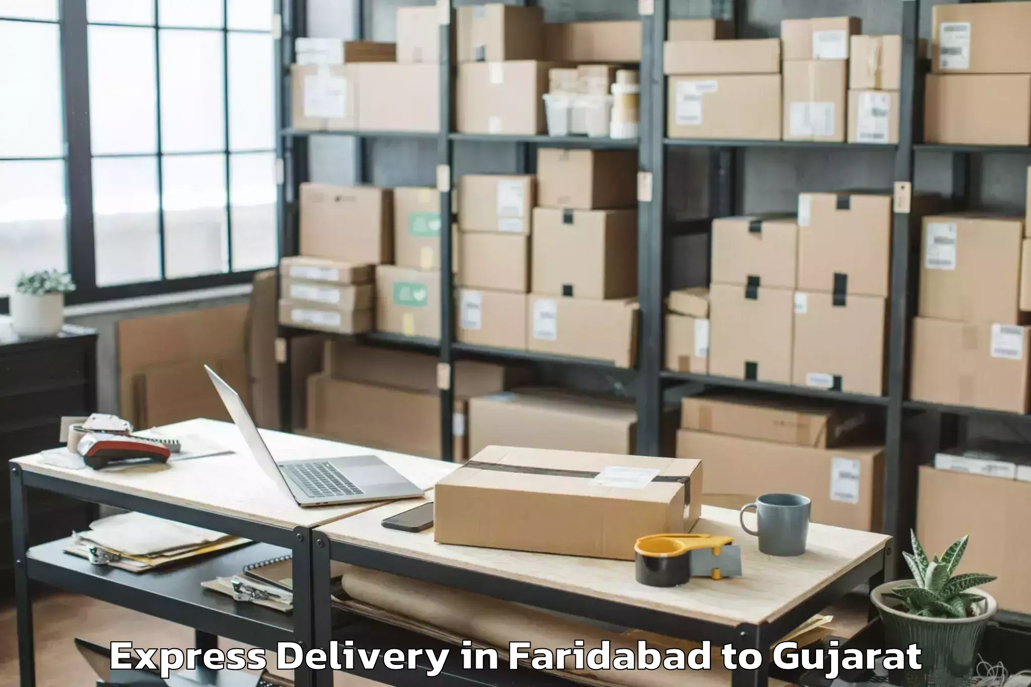 Get Faridabad to Chalala Express Delivery